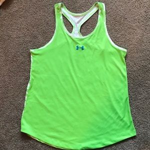 Lime Green Under Armour Tank